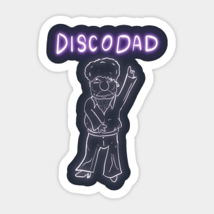 Disco dad t shirt mug coffee apparel Sticker